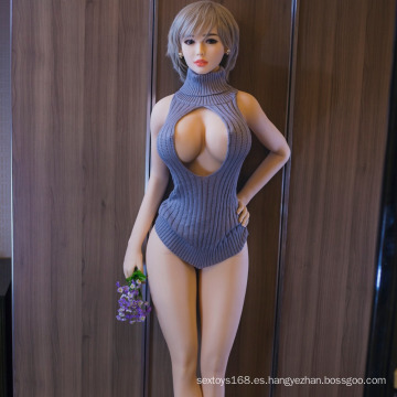 170 cm Girl Naked Big Boobs Adult Silicone Sex Doll Full Silicone Real Love Doll para hombre Envío gratis